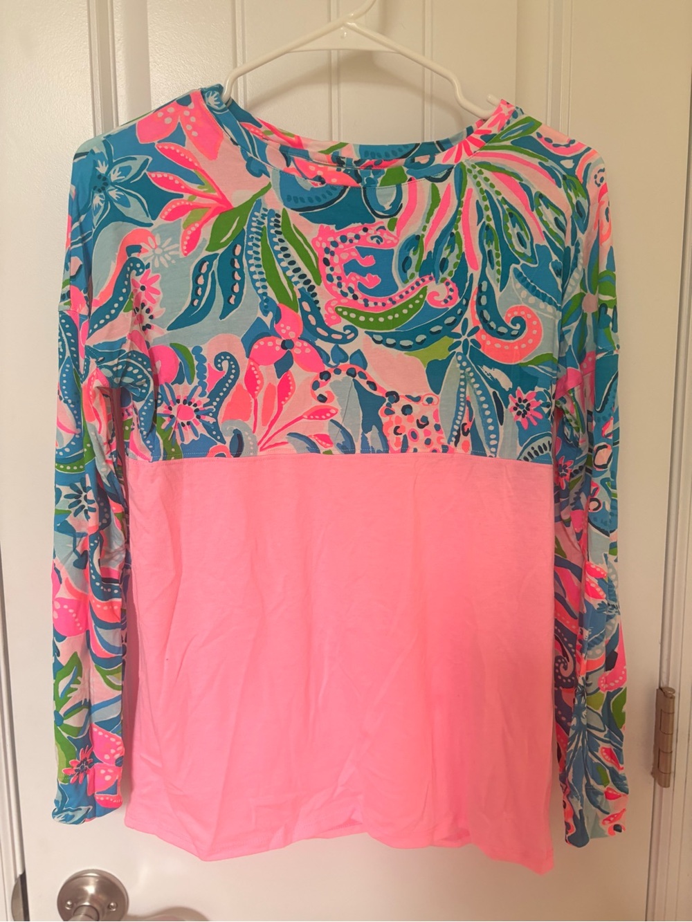 Lilly pulitzer- Prosecco Pink Pinking Positive Finn Long Sleeve Top